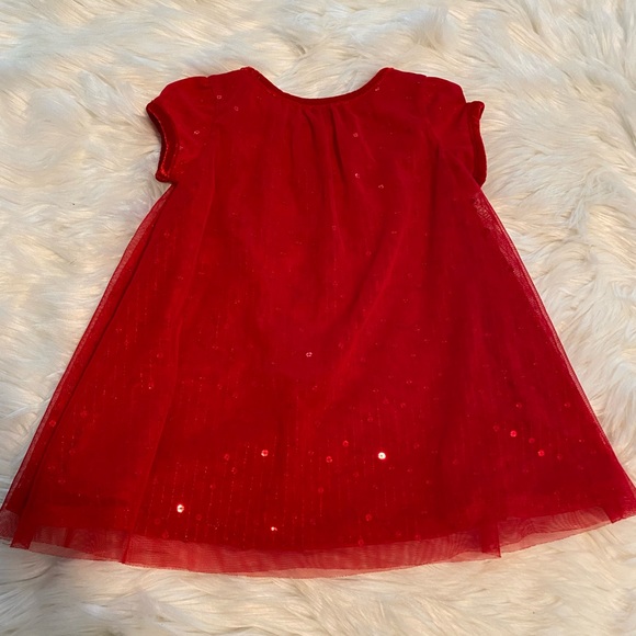 Crown & Ivy Kids Red Sequins dress Sz 2T - Picture 3 of 9